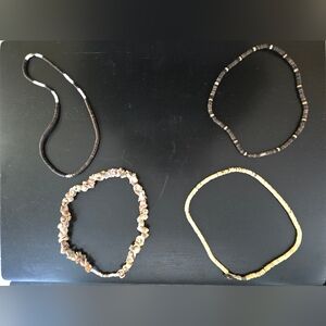 Lot Of 4 Shell Necklaces